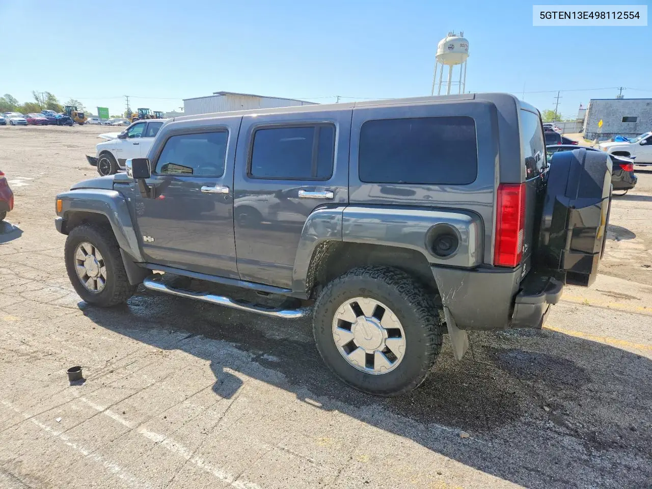 2009 Hummer H3 VIN: 5GTEN13E498112554 Lot: 53105836
