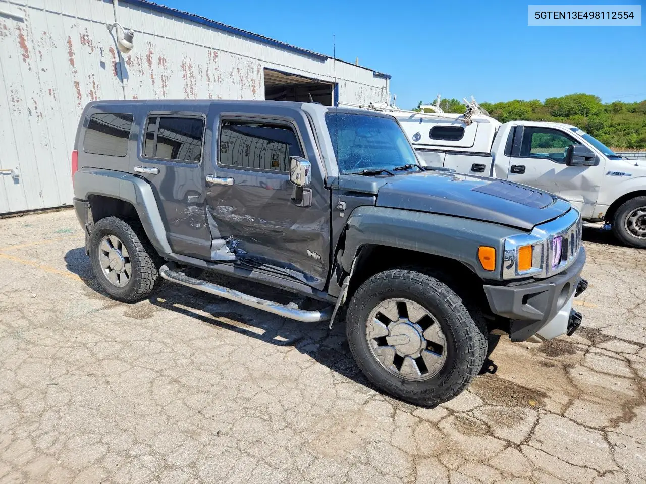 2009 Hummer H3 VIN: 5GTEN13E498112554 Lot: 53105836