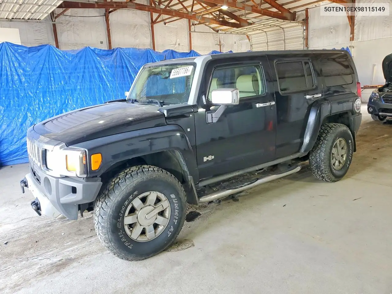 2009 Hummer H3 VIN: 5GTEN13EX98115149 Lot: 55607786