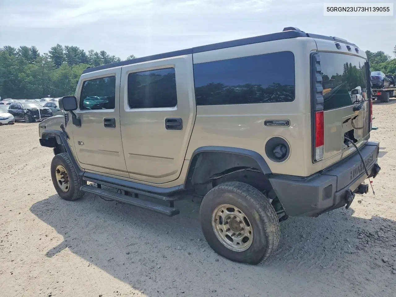 2003 Hummer H2 VIN: 5GRGN23U73H139055 Lot: 53928776