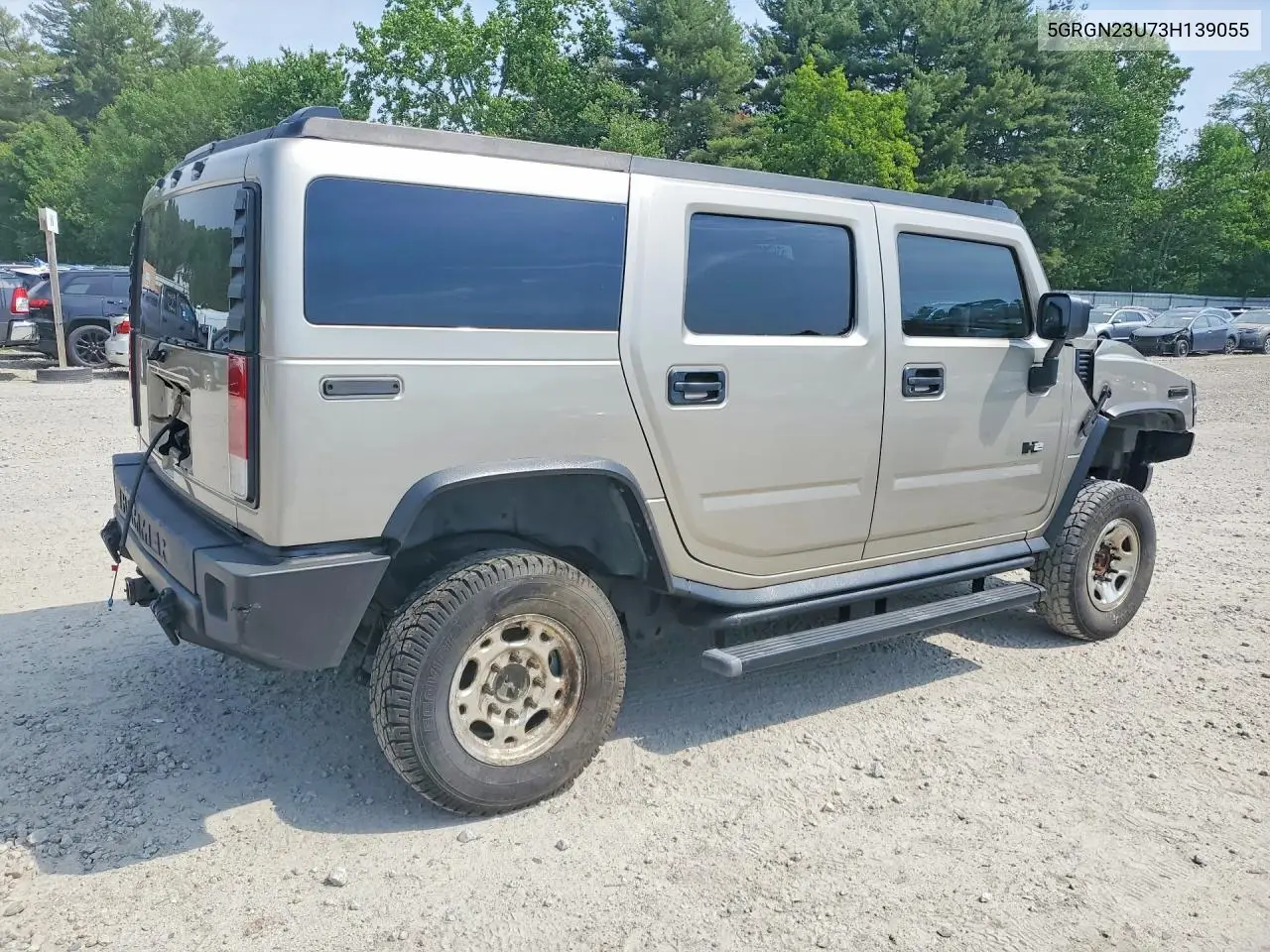 2003 Hummer H2 VIN: 5GRGN23U73H139055 Lot: 53928776