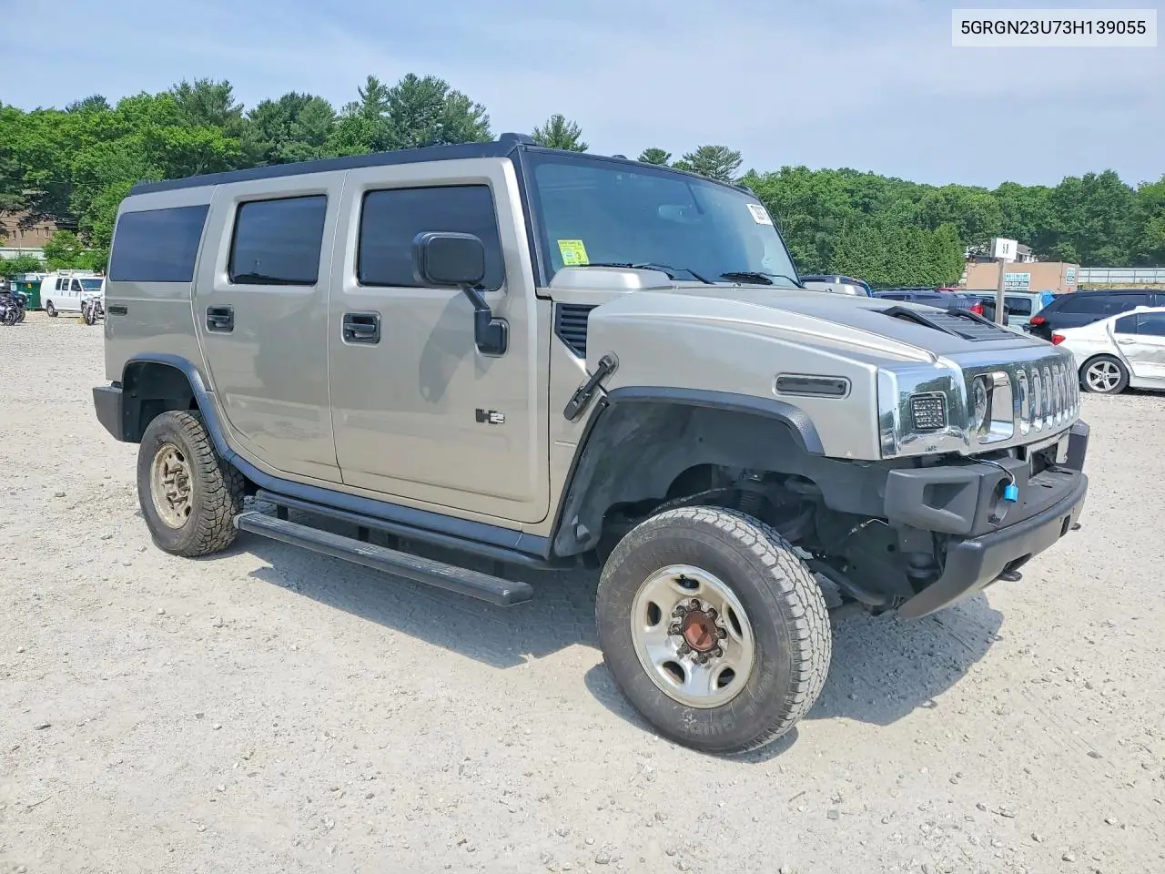 2003 Hummer H2 VIN: 5GRGN23U73H139055 Lot: 53928776