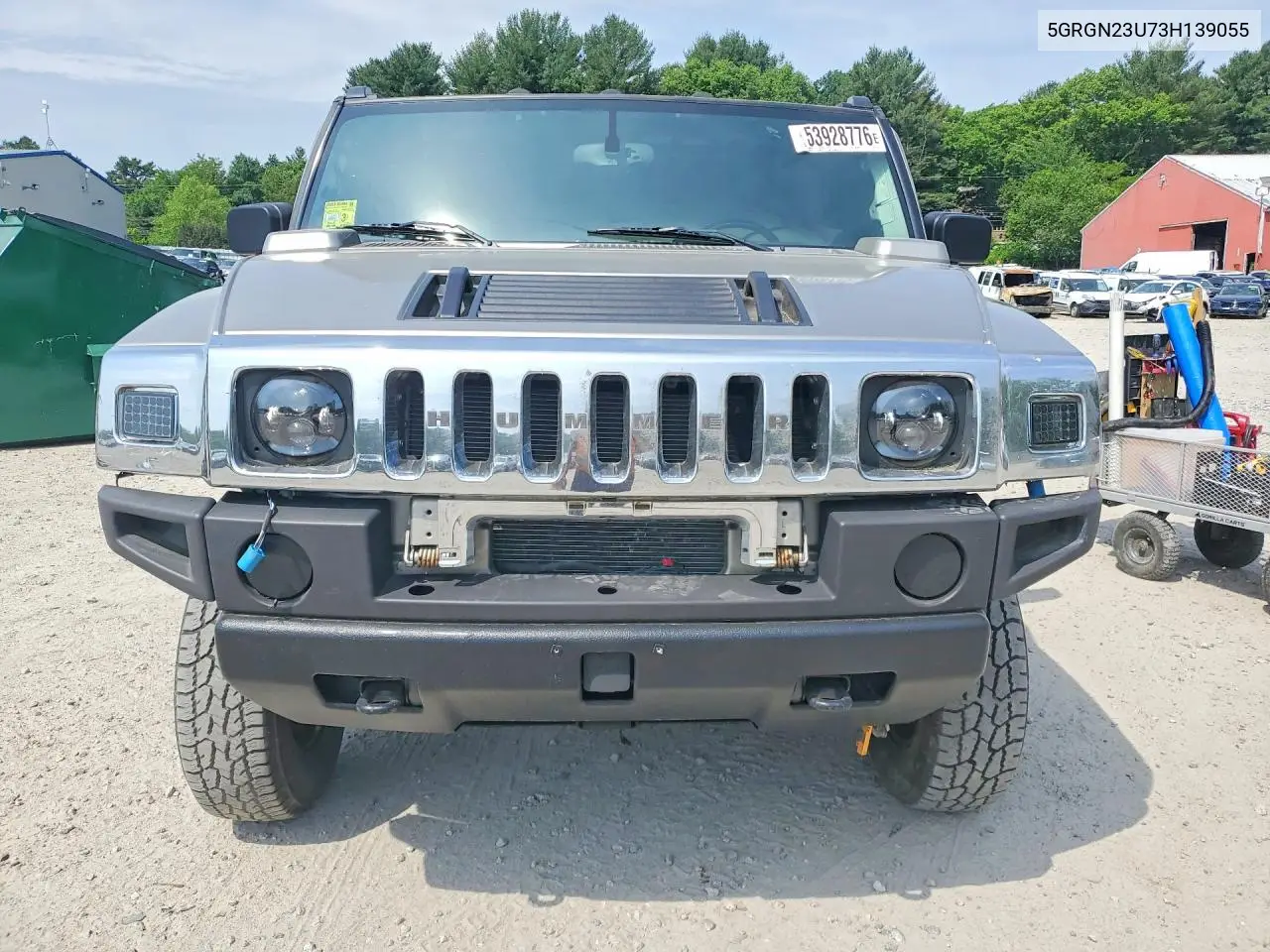 2003 Hummer H2 VIN: 5GRGN23U73H139055 Lot: 53928776