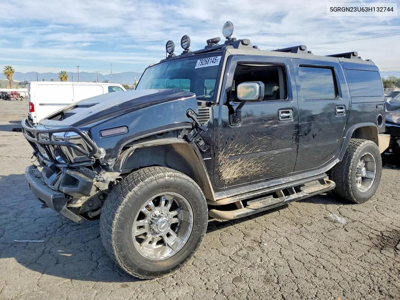 2003 Hummer H2 VIN: 5GRGN23U63H132744 Lot: 55062956