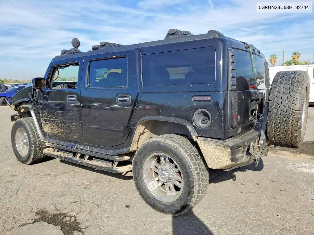 2003 Hummer H2 VIN: 5GRGN23U63H132744 Lot: 55062956