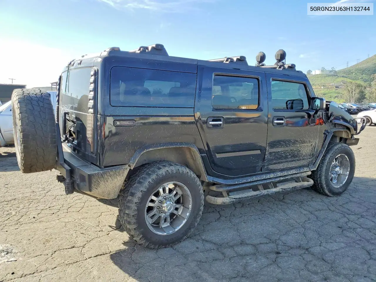 2003 Hummer H2 VIN: 5GRGN23U63H132744 Lot: 55062956