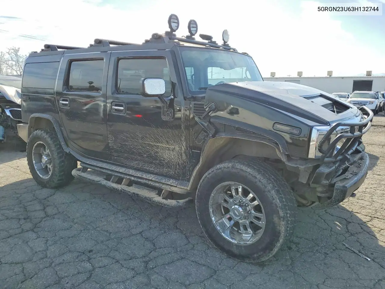 2003 Hummer H2 VIN: 5GRGN23U63H132744 Lot: 55062956