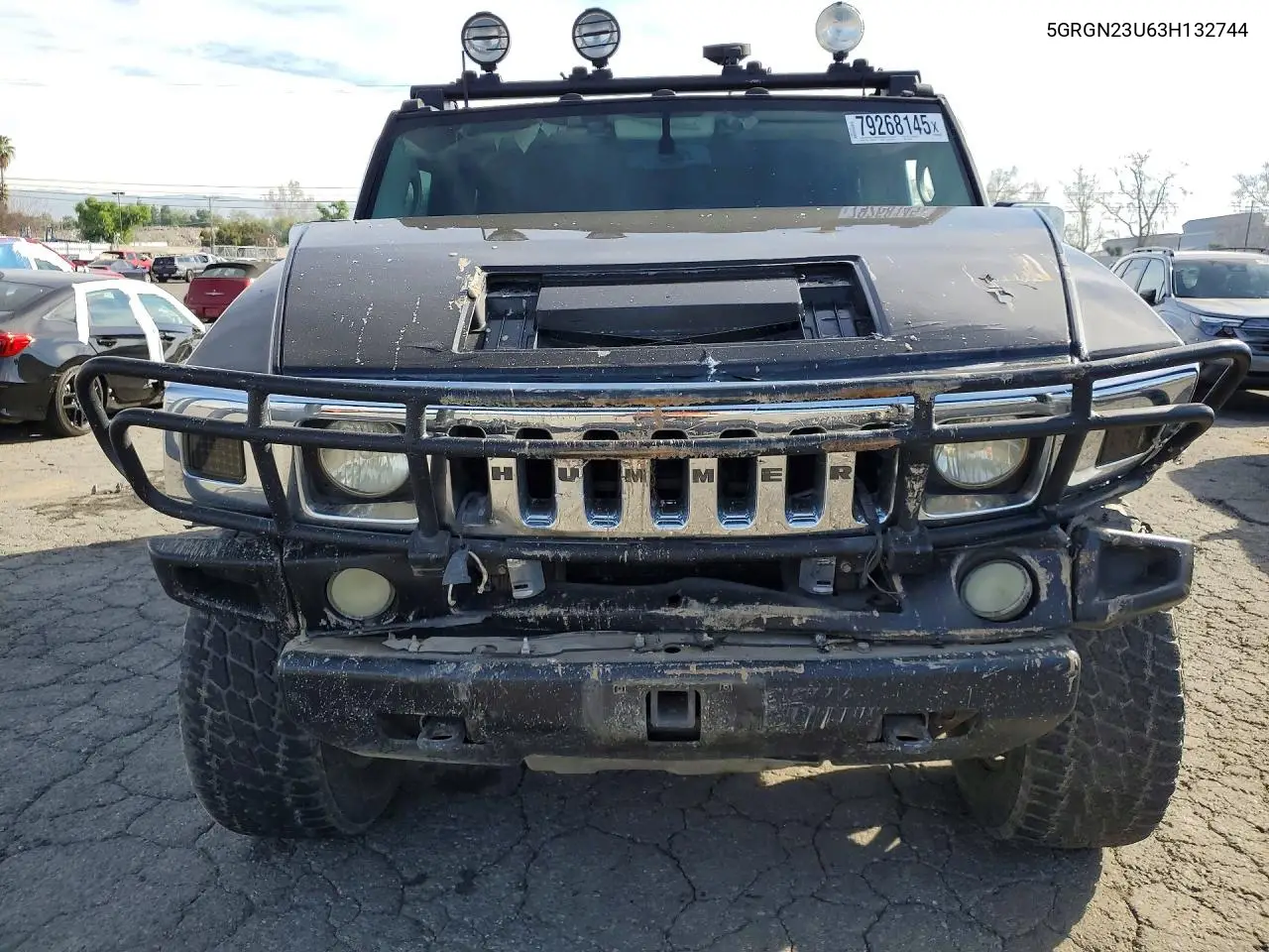 2003 Hummer H2 VIN: 5GRGN23U63H132744 Lot: 55062956