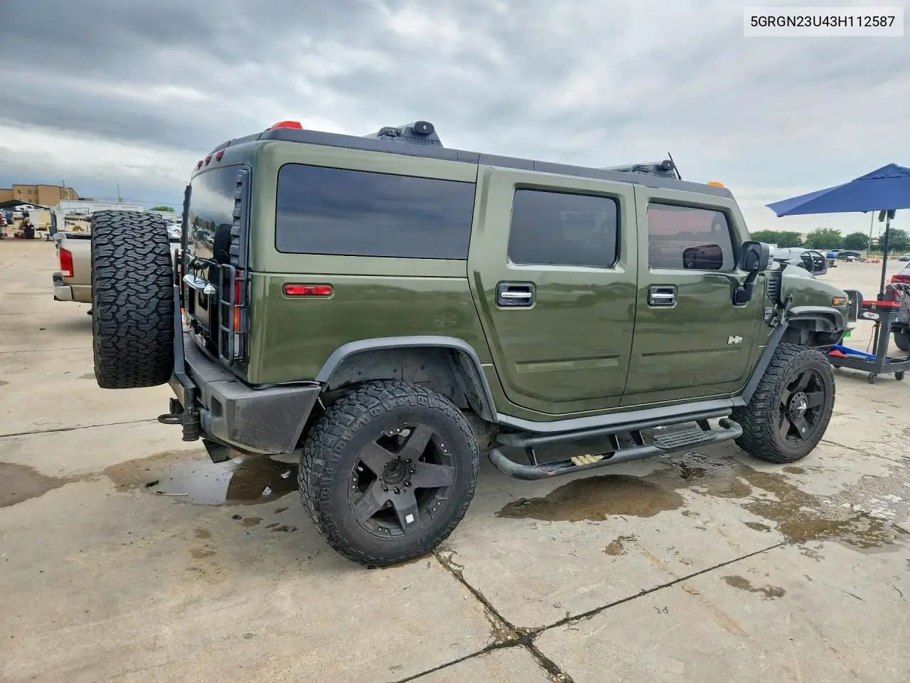 2003 Hummer H2 VIN: 5GRGN23U43H112587 Lot: 57891516