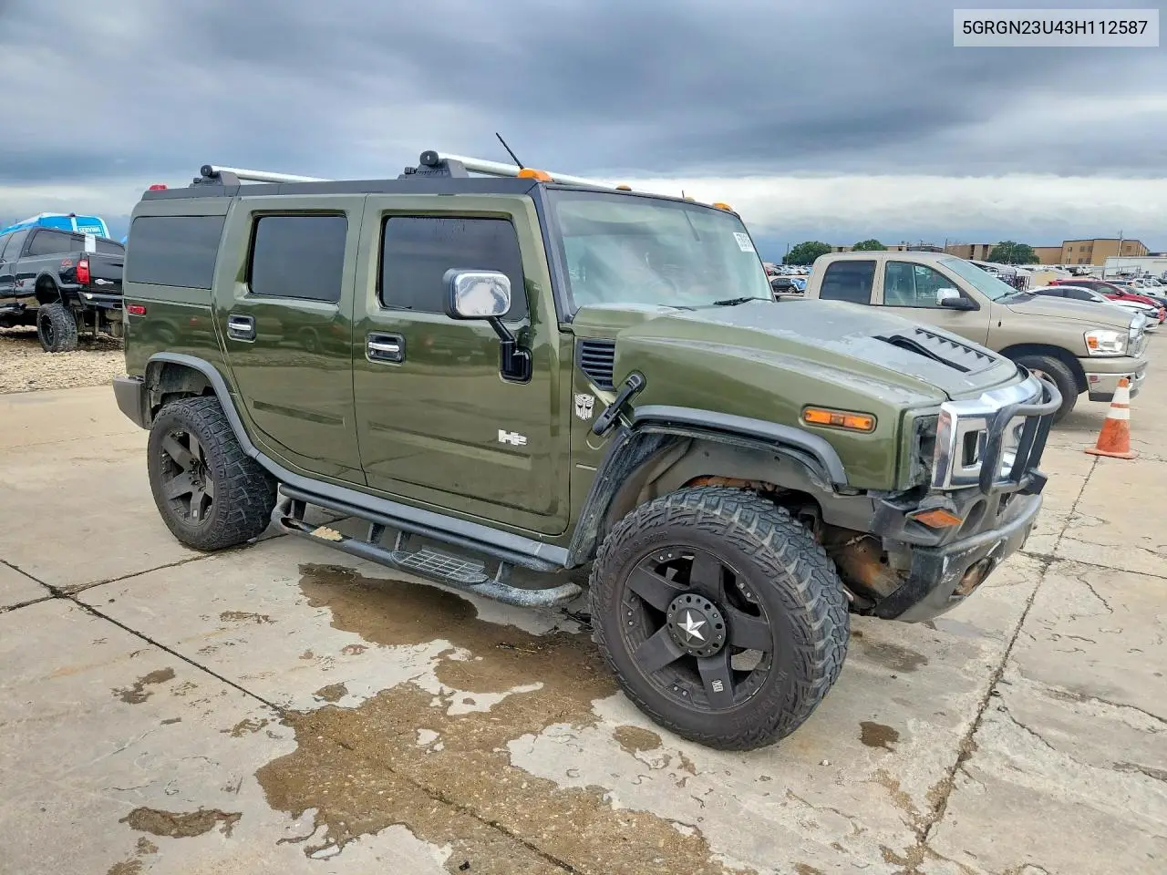 2003 Hummer H2 VIN: 5GRGN23U43H112587 Lot: 57891516