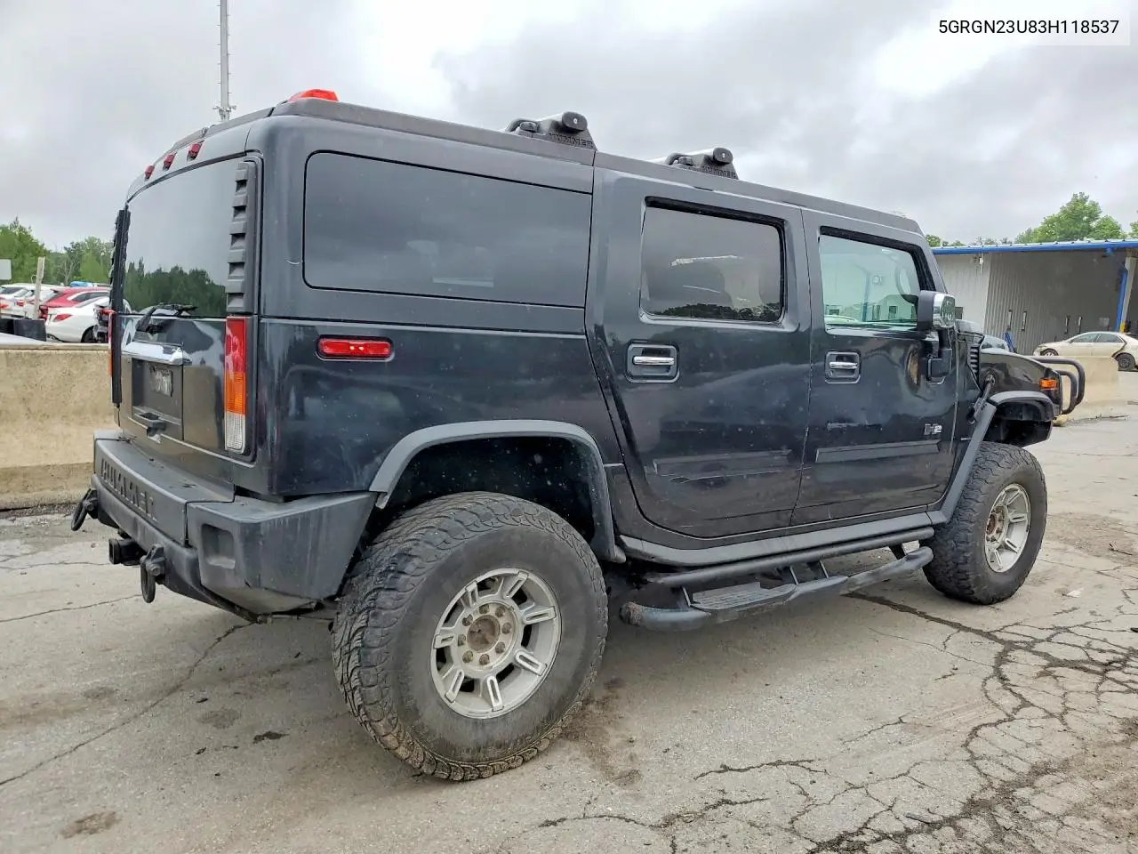 2003 Hummer H2 VIN: 5GRGN23U83H118537 Lot: 59978036