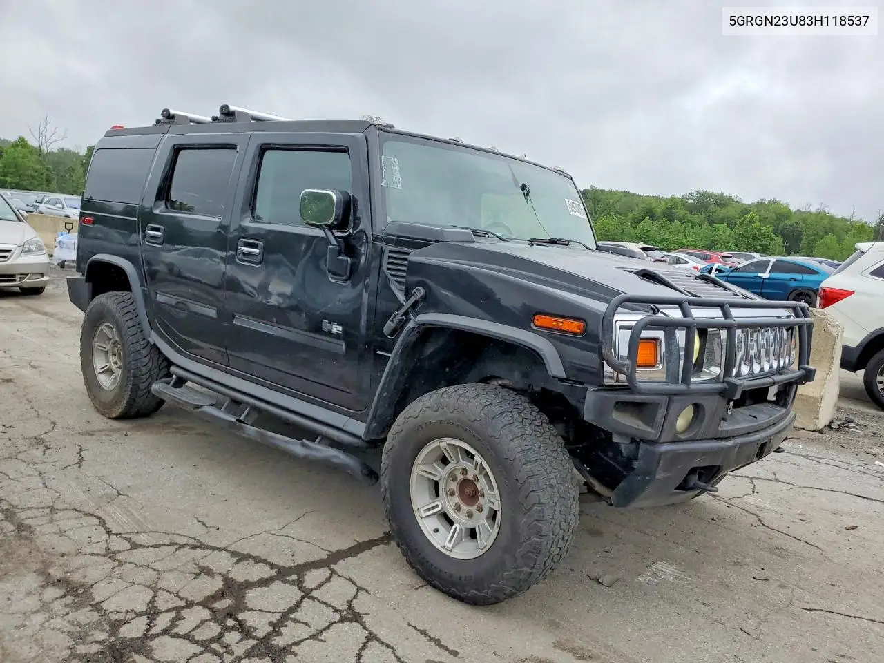 2003 Hummer H2 VIN: 5GRGN23U83H118537 Lot: 59978036