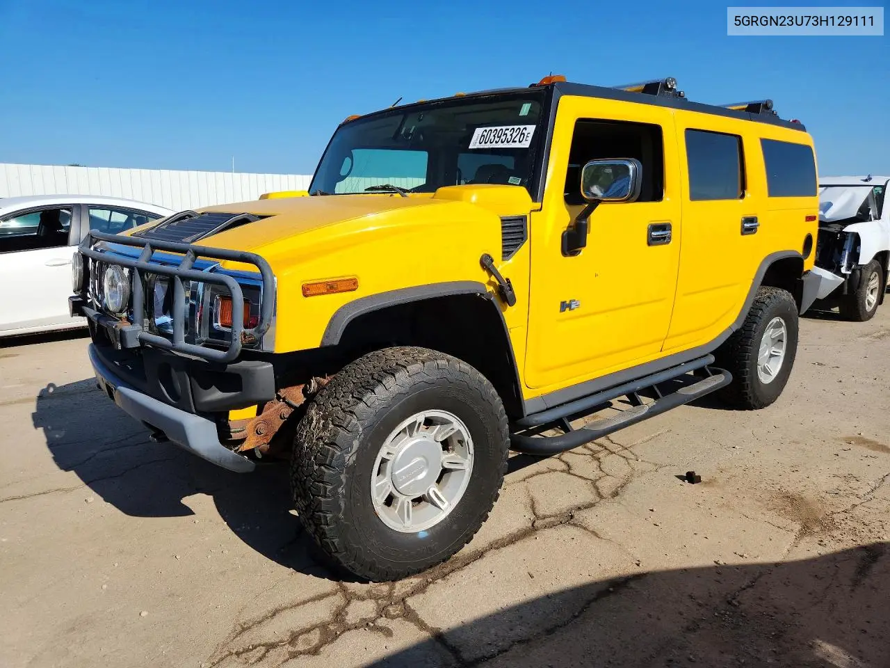 2003 Hummer H2 VIN: 5GRGN23U73H129111 Lot: 60395326