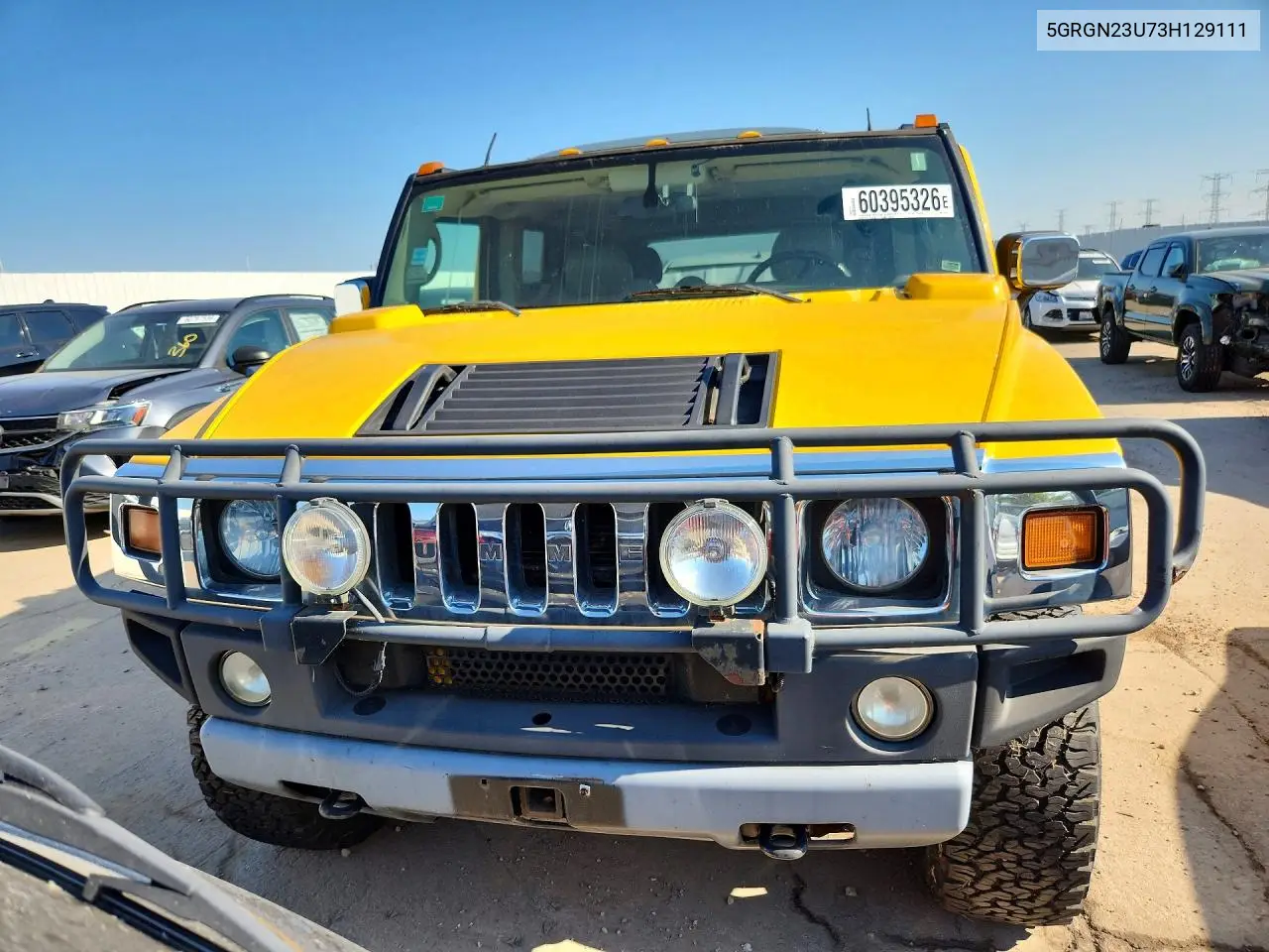 2003 Hummer H2 VIN: 5GRGN23U73H129111 Lot: 60395326