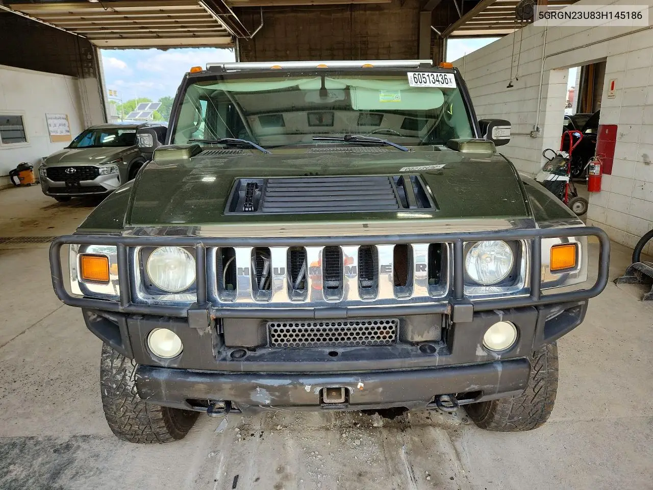 2003 Hummer H2 VIN: 5GRGN23U83H145186 Lot: 60513436