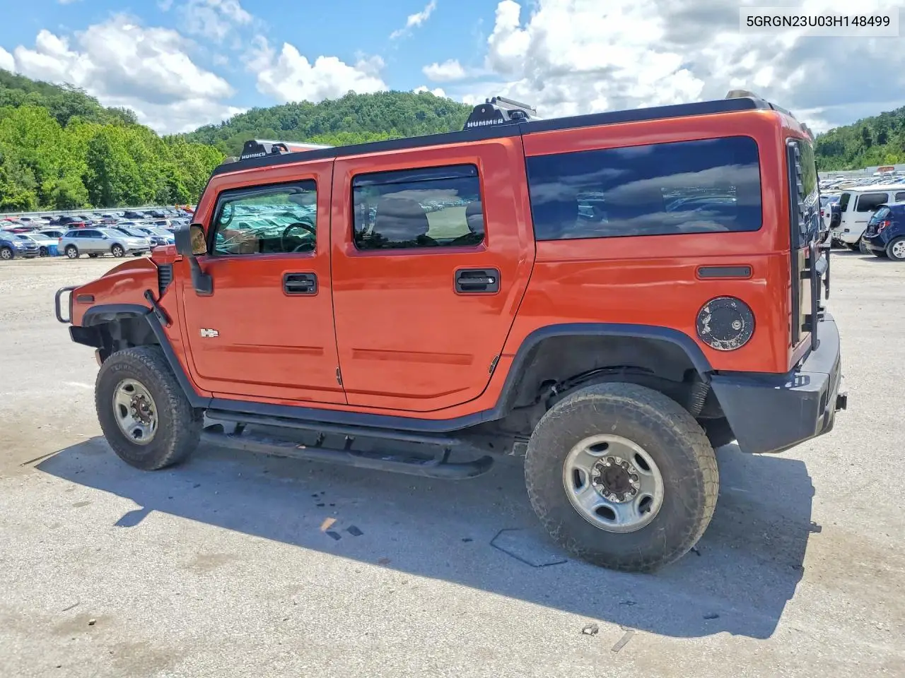 2003 Hummer H2 VIN: 5GRGN23U03H148499 Lot: 60702286