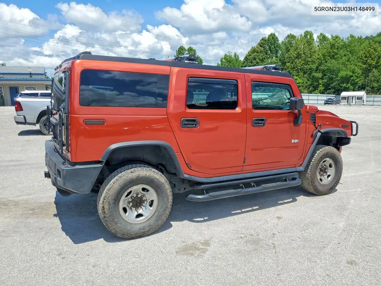 2003 Hummer H2 VIN: 5GRGN23U03H148499 Lot: 60702286
