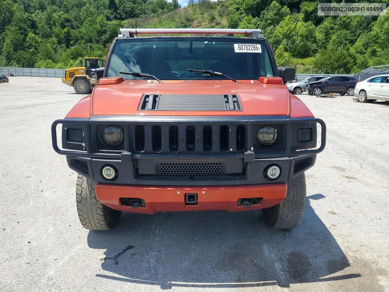 2003 Hummer H2 VIN: 5GRGN23U03H148499 Lot: 60702286