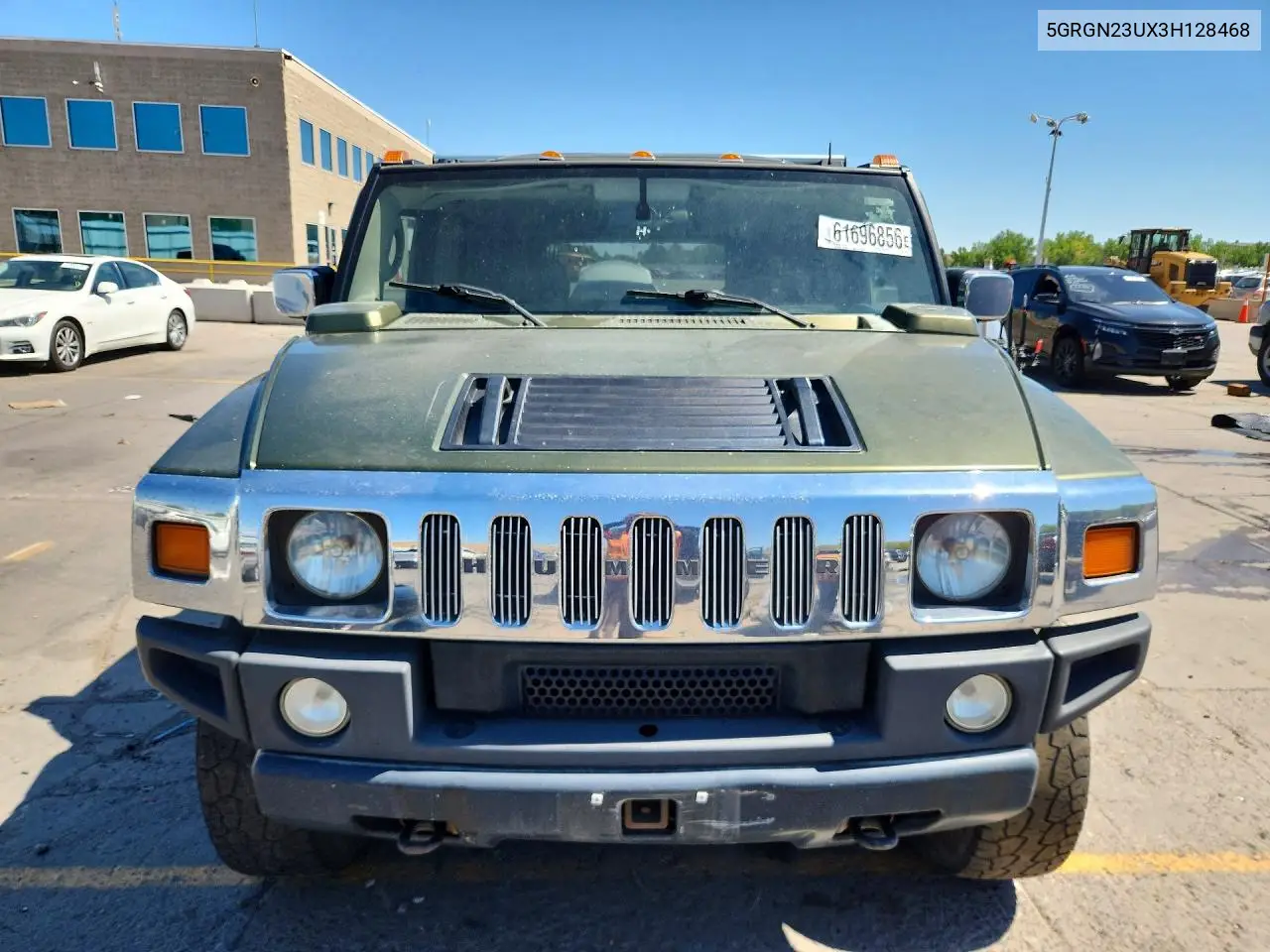 2003 Hummer H2 VIN: 5GRGN23UX3H128468 Lot: 61696856