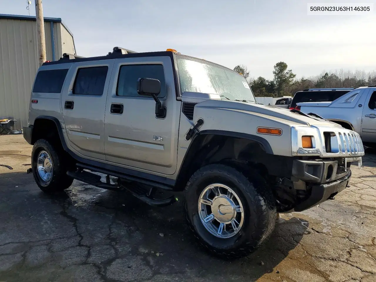 2003 Hummer H2 VIN: 5GRGN23U63H146305 Lot: 75501065