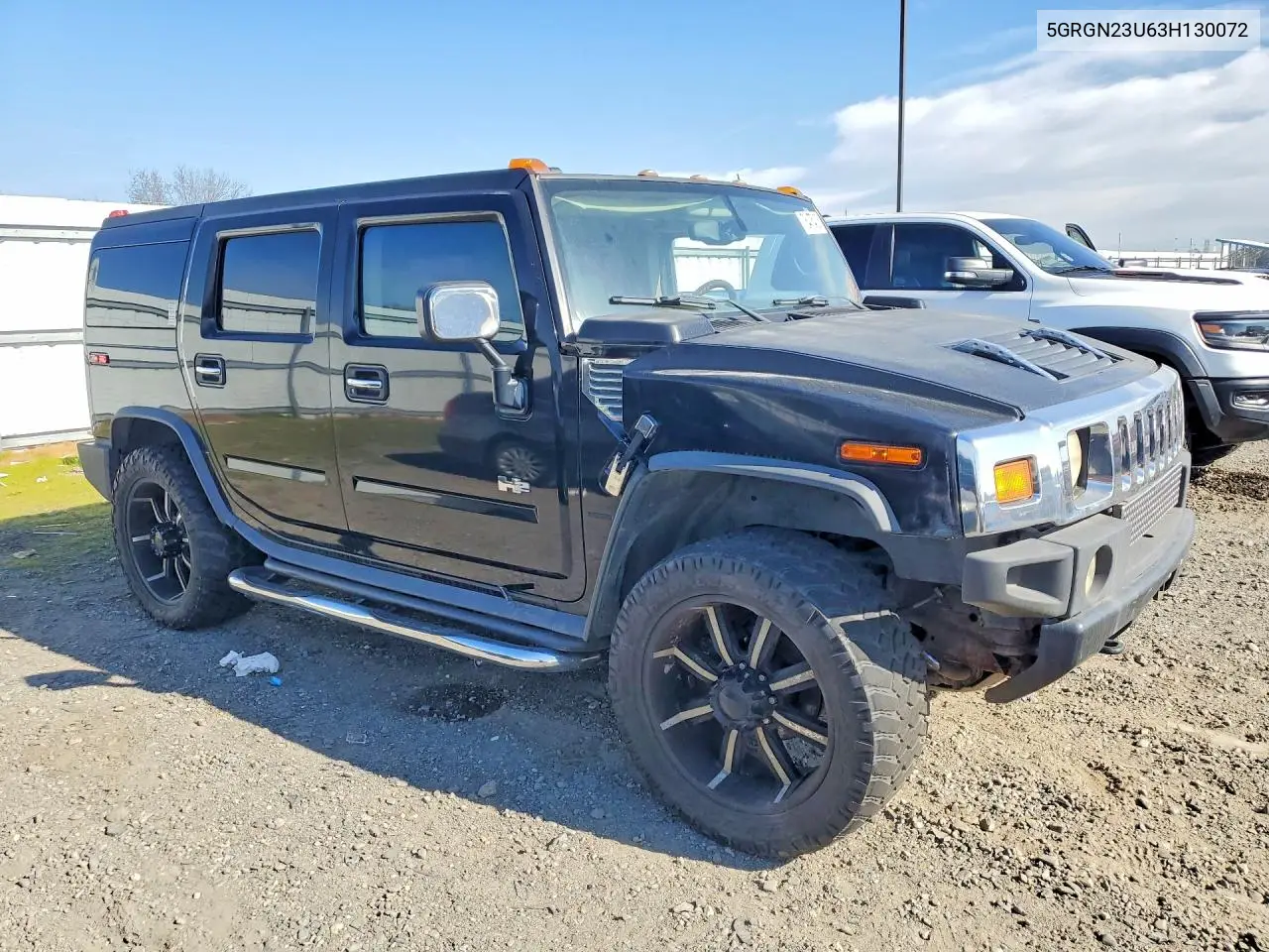 2003 Hummer H2 VIN: 5GRGN23U63H130072 Lot: 76475435