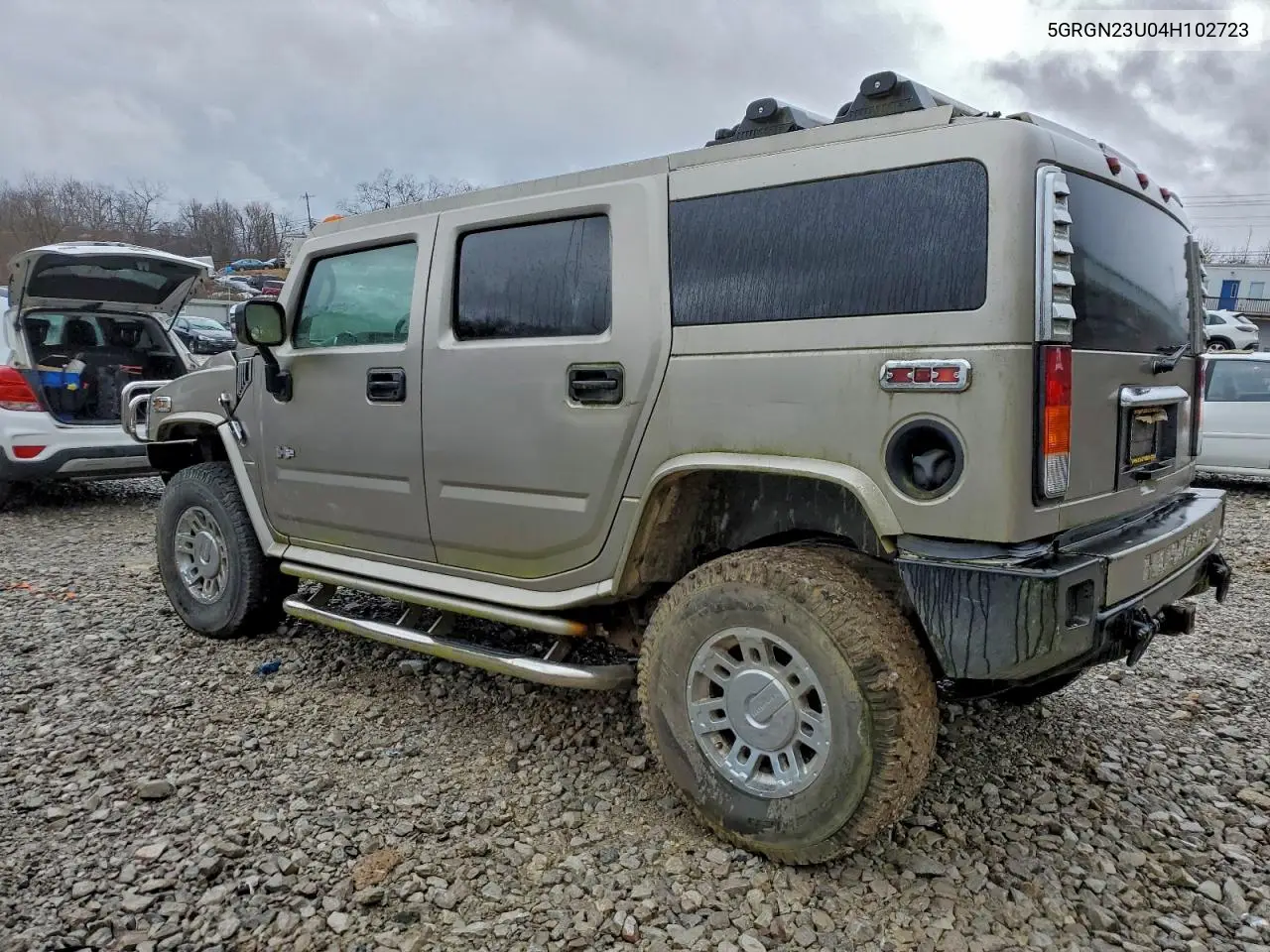 2004 Hummer H2 VIN: 5GRGN23U04H102723 Lot: 99948355