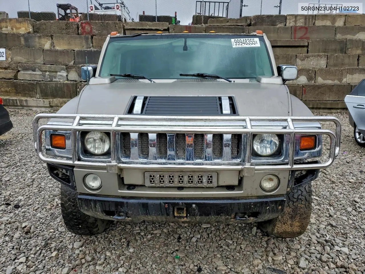 2004 Hummer H2 VIN: 5GRGN23U04H102723 Lot: 99948355