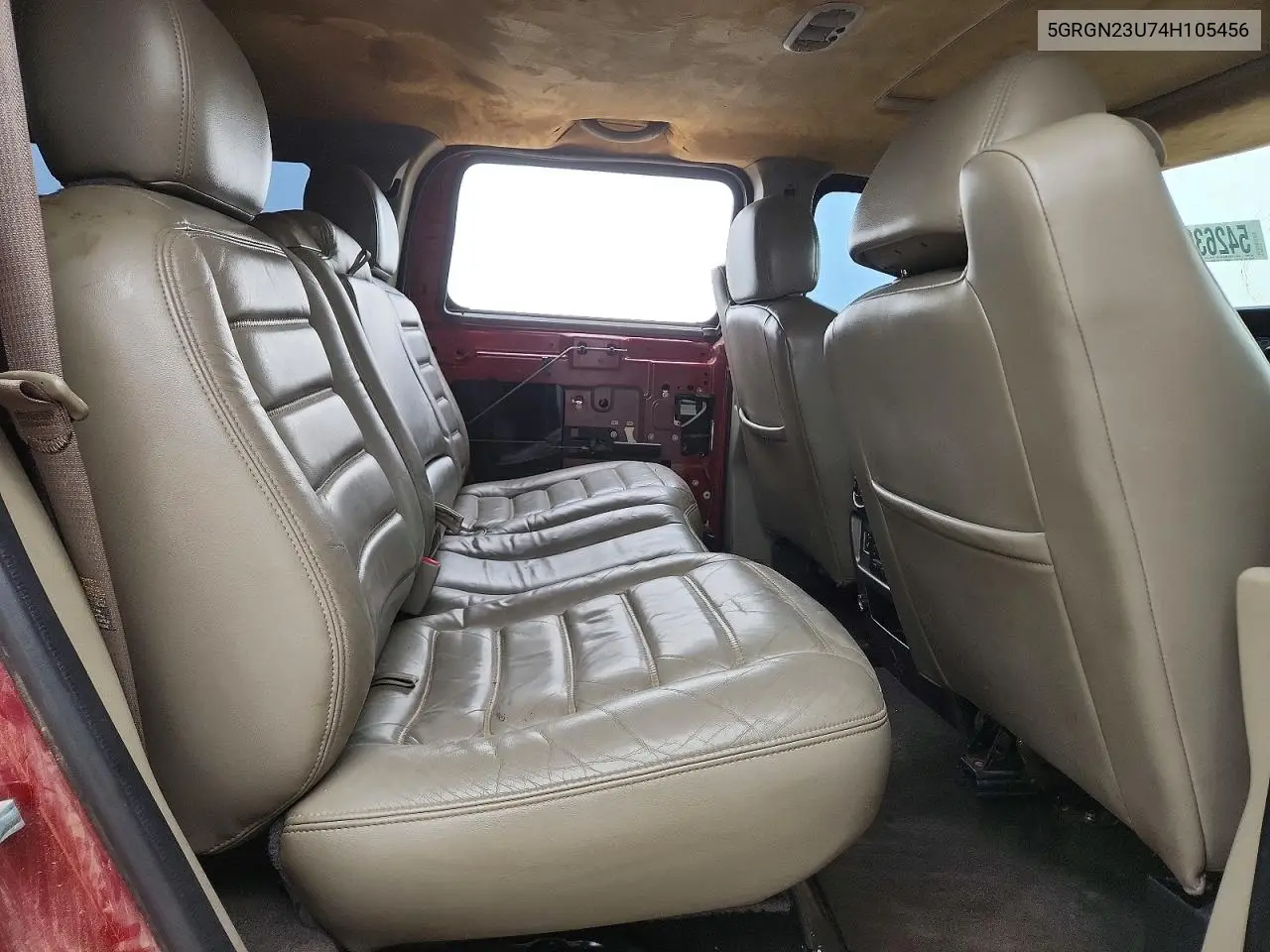 2004 Hummer H2 VIN: 5GRGN23U74H105456 Lot: 54263956