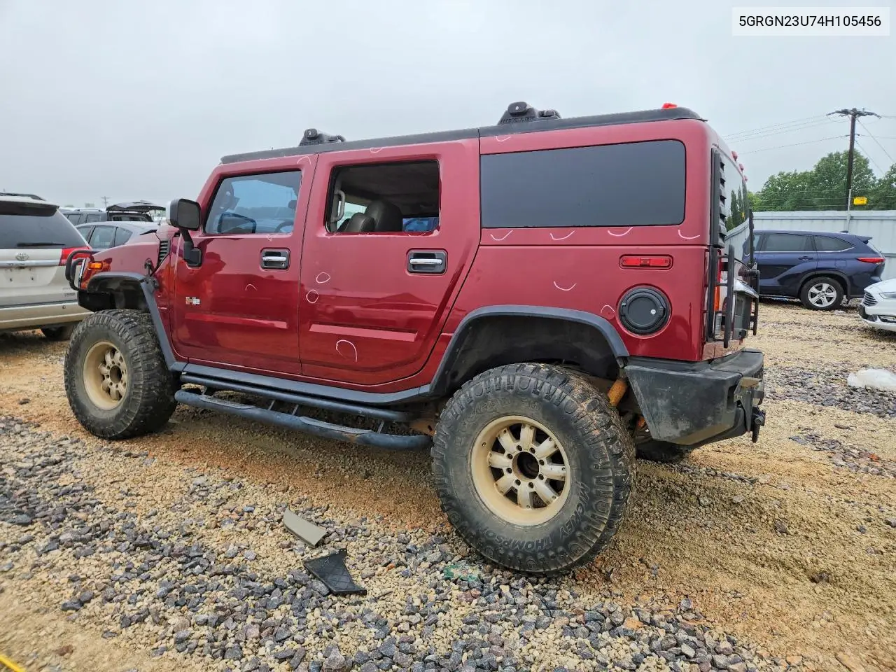 2004 Hummer H2 VIN: 5GRGN23U74H105456 Lot: 54263956