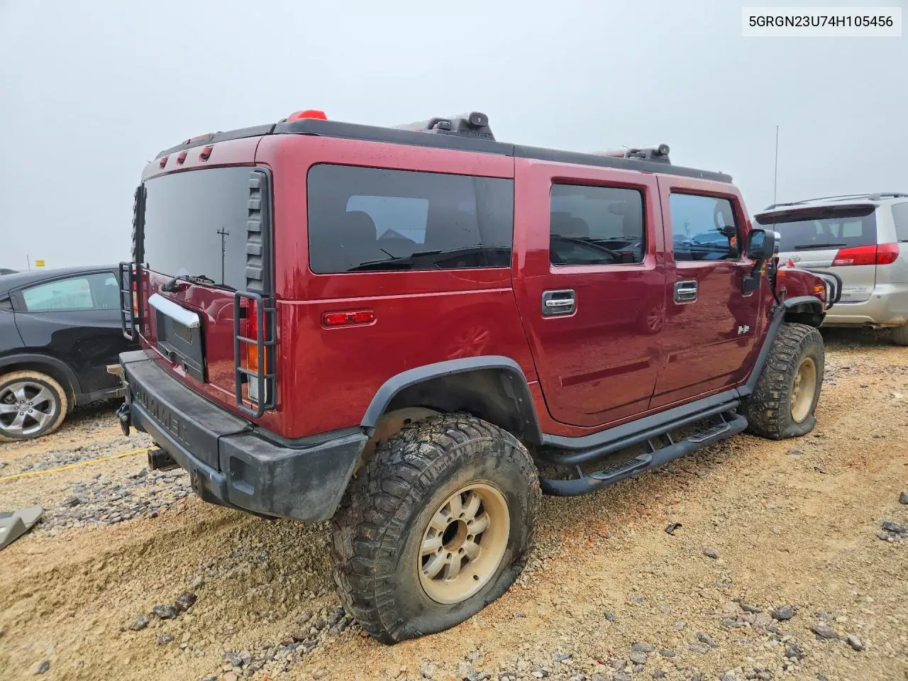 2004 Hummer H2 VIN: 5GRGN23U74H105456 Lot: 54263956
