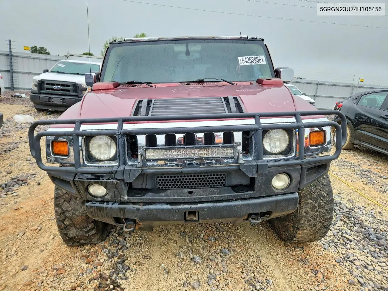 2004 Hummer H2 VIN: 5GRGN23U74H105456 Lot: 54263956