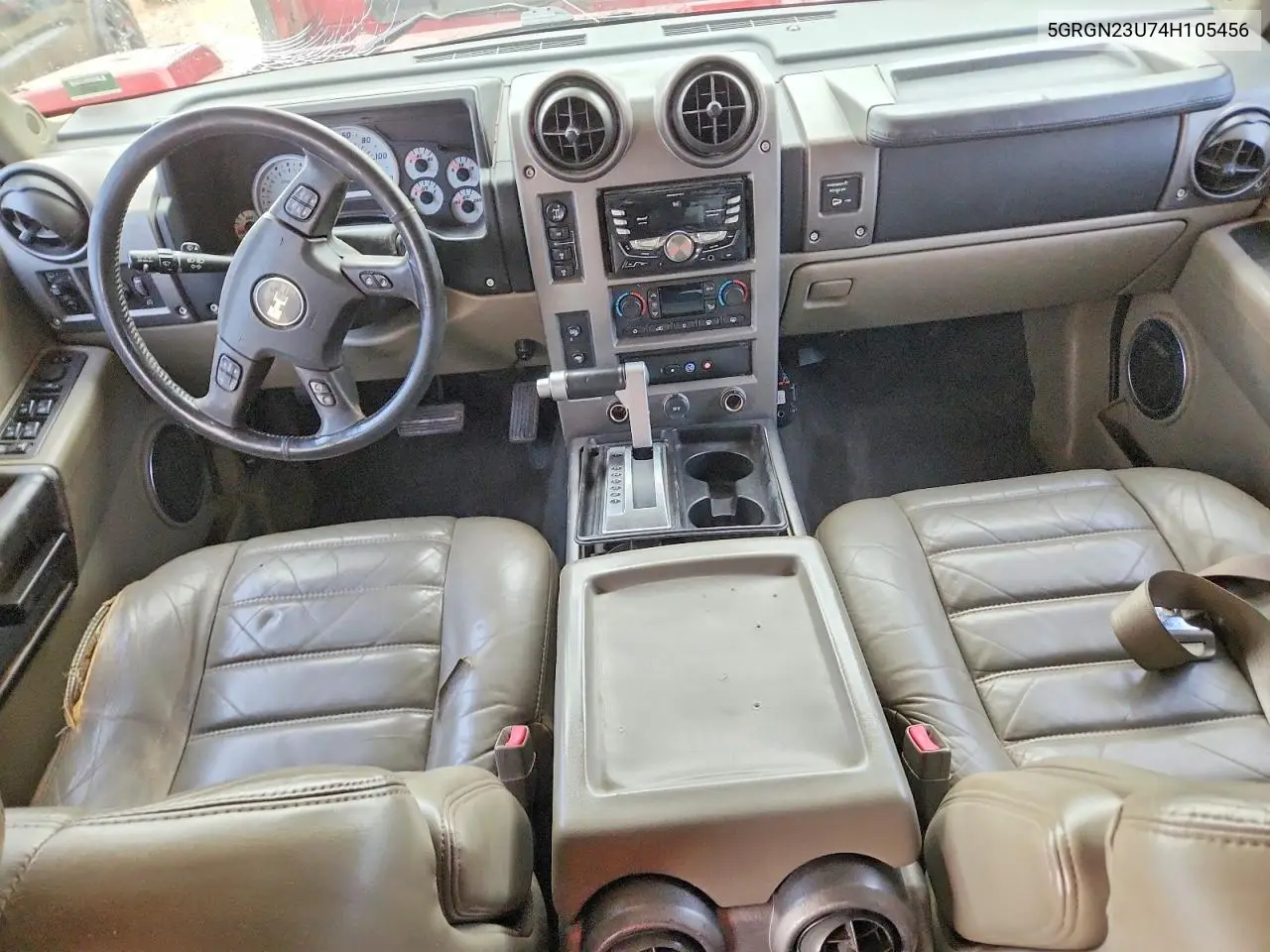 2004 Hummer H2 VIN: 5GRGN23U74H105456 Lot: 54263956