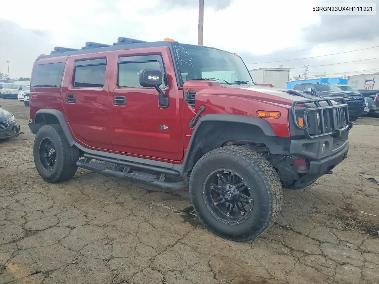 2004 Hummer H2 VIN: 5GRGN23UX4H111221 Lot: 55952736