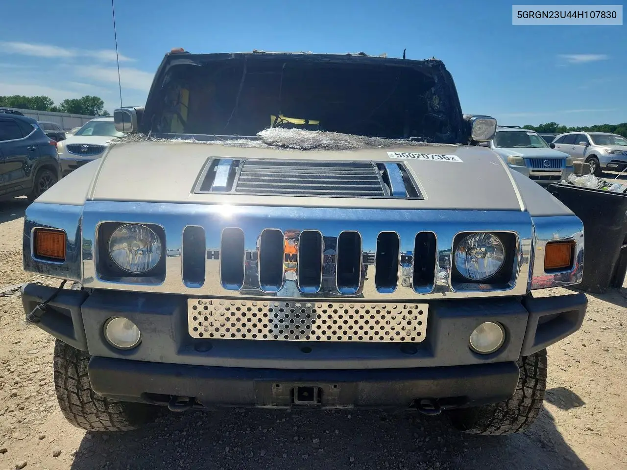2004 Hummer H2 VIN: 5GRGN23U44H107830 Lot: 56020736