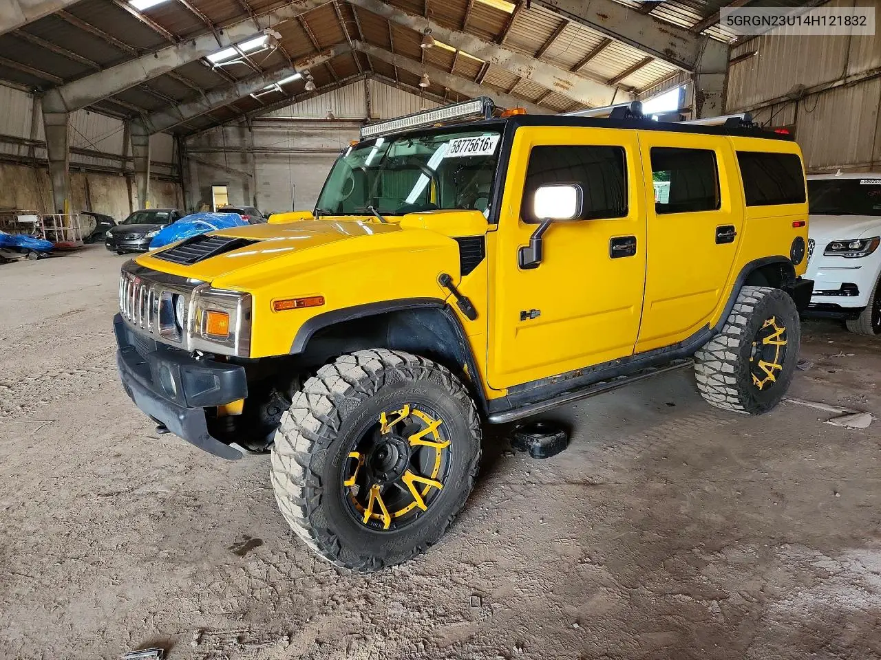 2004 Hummer H2 VIN: 5GRGN23U14H121832 Lot: 58775616