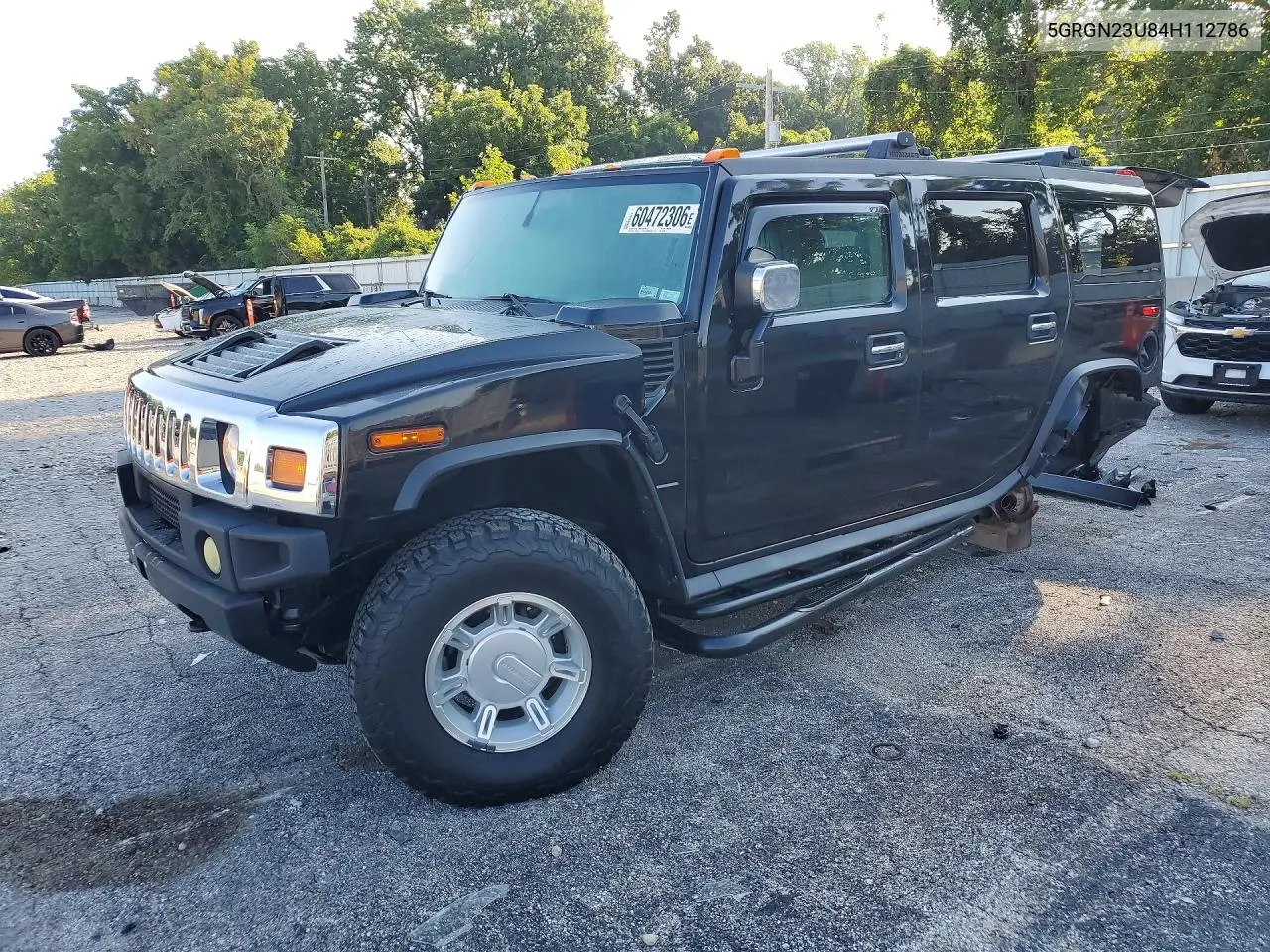 2004 Hummer H2 VIN: 5GRGN23U84H112786 Lot: 60472306