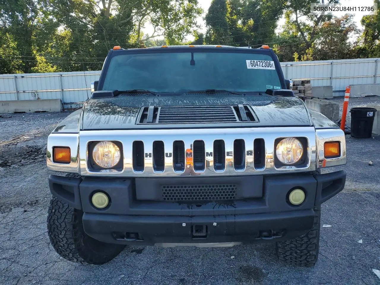 2004 Hummer H2 VIN: 5GRGN23U84H112786 Lot: 60472306