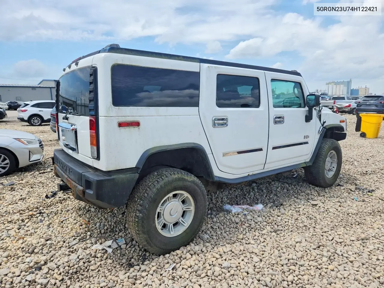 2004 Hummer H2 VIN: 5GRGN23U74H122421 Lot: 85619175