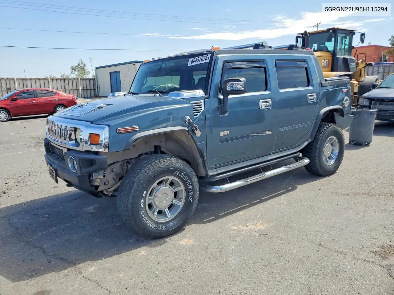 2005 Hummer H2 Sut VIN: 5GRGN22U95H115294 Lot: 60457076