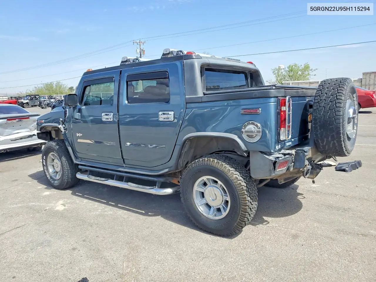 2005 Hummer H2 Sut VIN: 5GRGN22U95H115294 Lot: 60457076