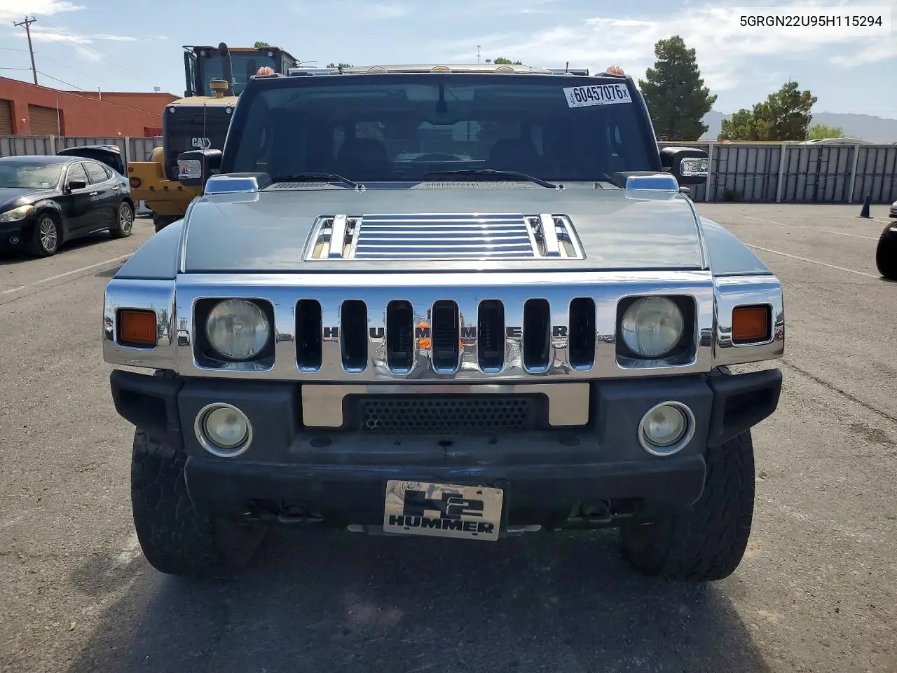2005 Hummer H2 Sut VIN: 5GRGN22U95H115294 Lot: 60457076
