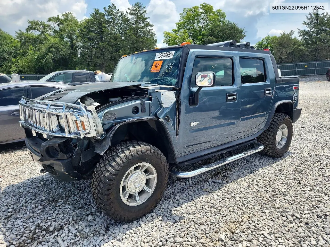 2005 Hummer H2 Sut VIN: 5GRGN22U95H112542 Lot: 85610855