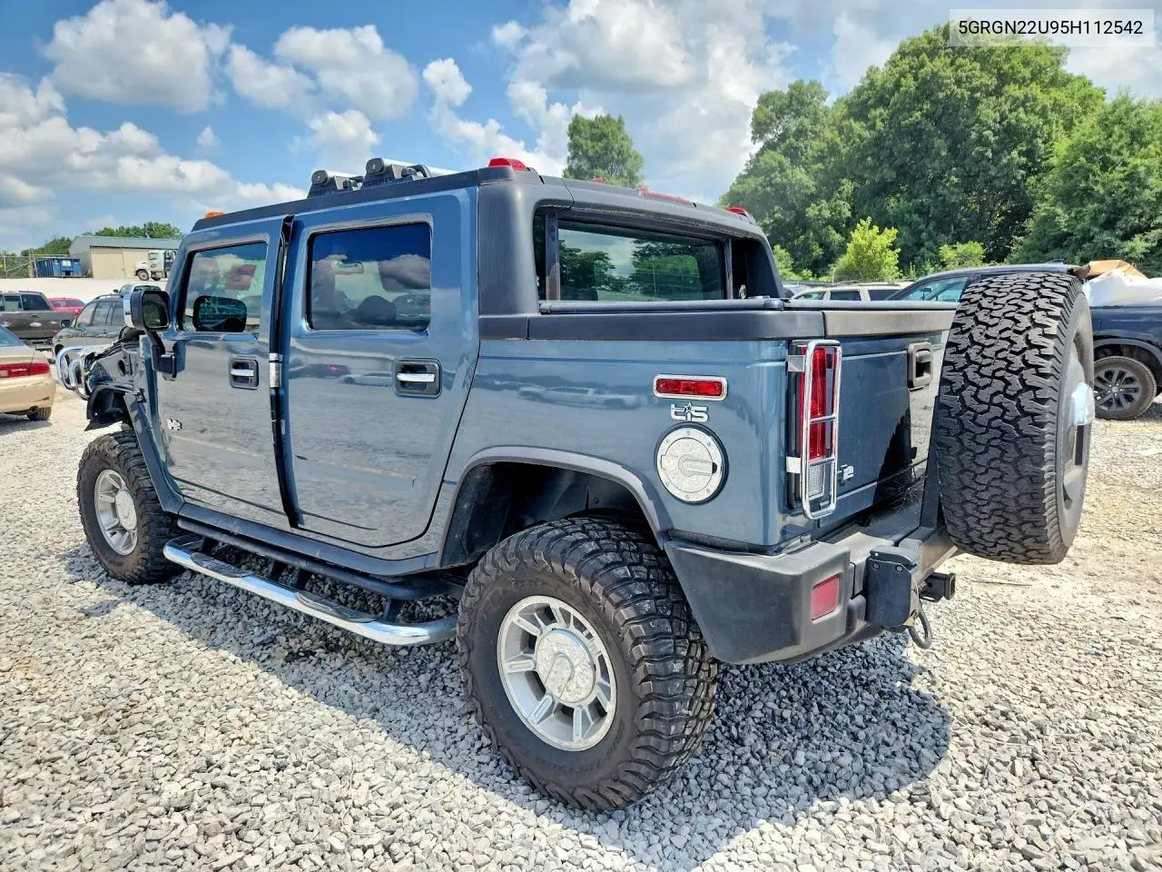 2005 Hummer H2 Sut VIN: 5GRGN22U95H112542 Lot: 85610855