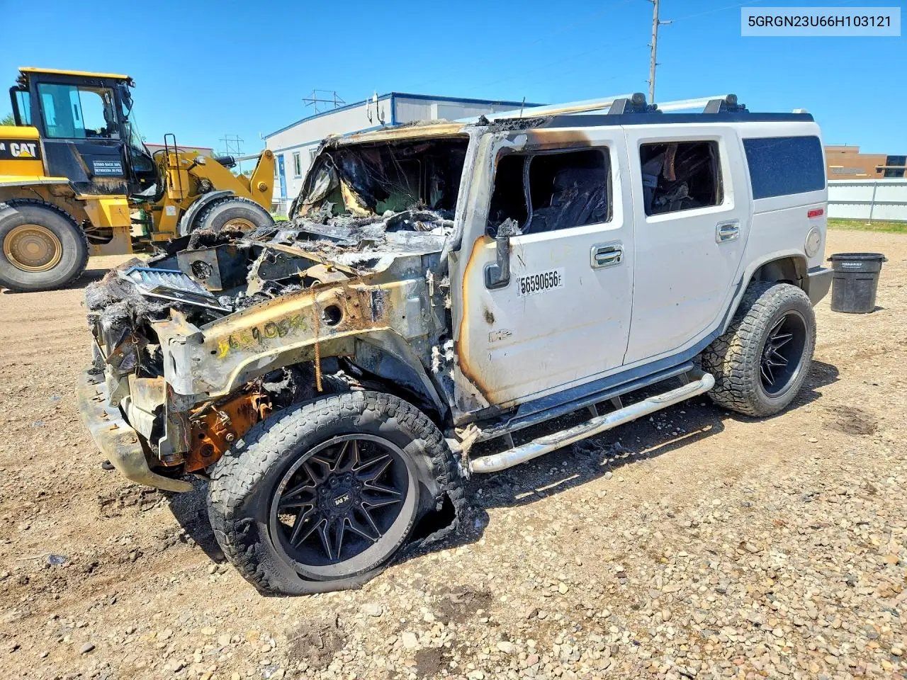 2006 Hummer H2 VIN: 5GRGN23U66H103121 Lot: 56590656
