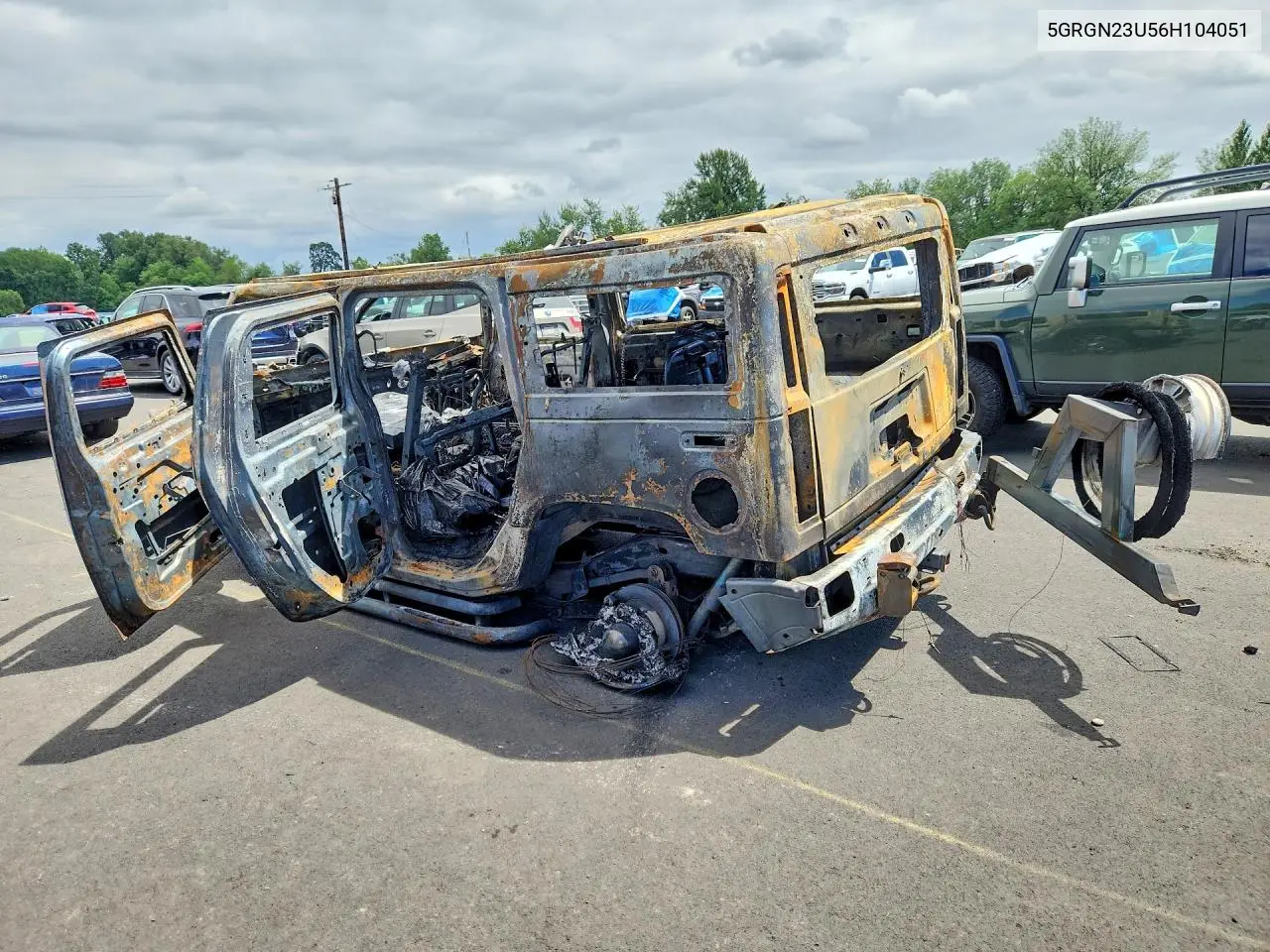 2006 Hummer H2 VIN: 5GRGN23U56H104051 Lot: 59152256
