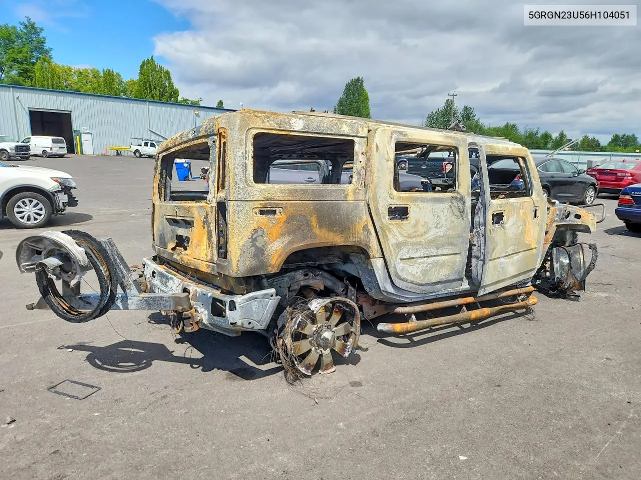 2006 Hummer H2 VIN: 5GRGN23U56H104051 Lot: 59152256