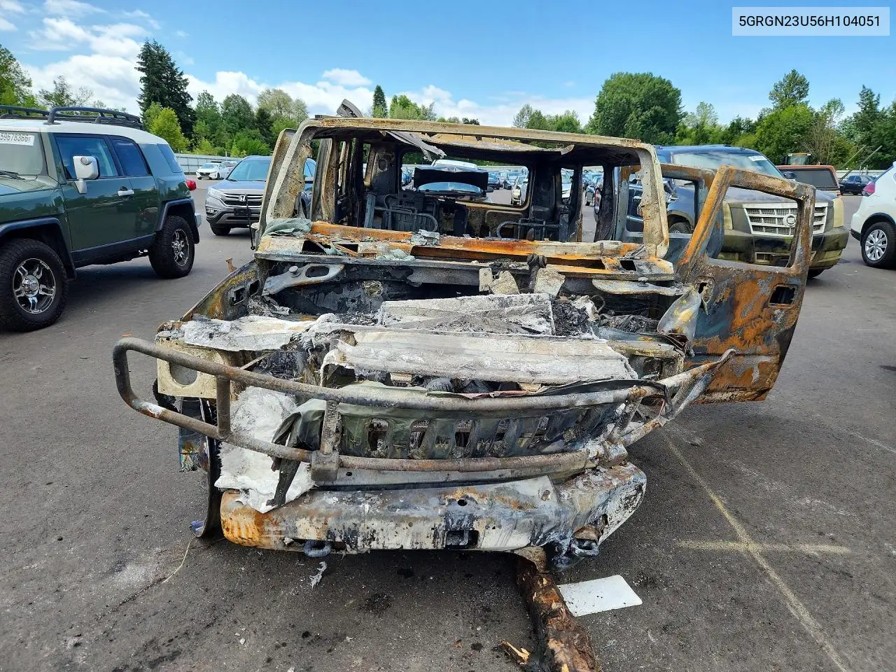 2006 Hummer H2 VIN: 5GRGN23U56H104051 Lot: 59152256