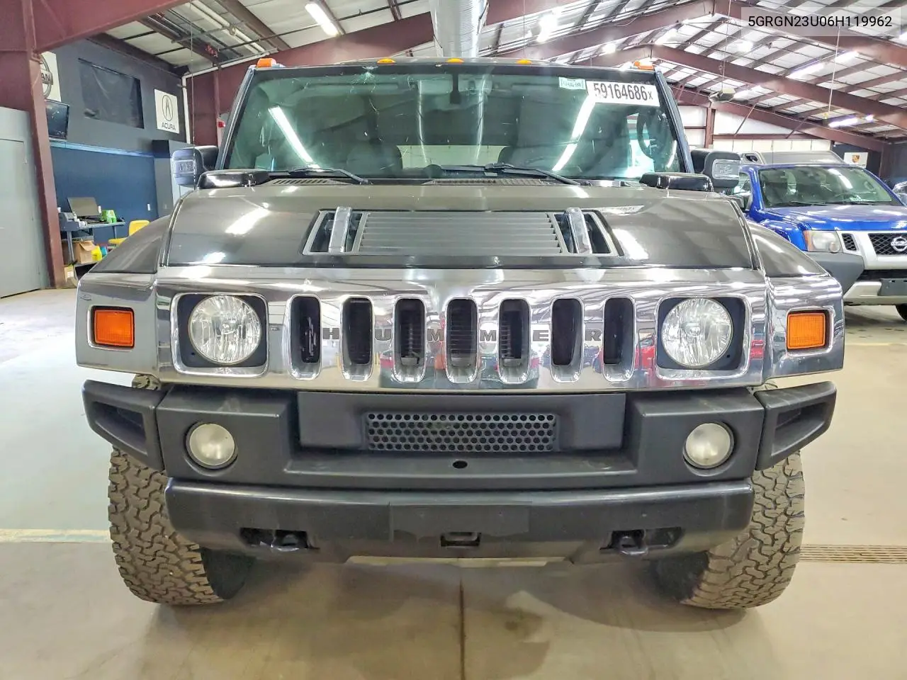 2006 Hummer H2 VIN: 5GRGN23U06H119962 Lot: 59164686