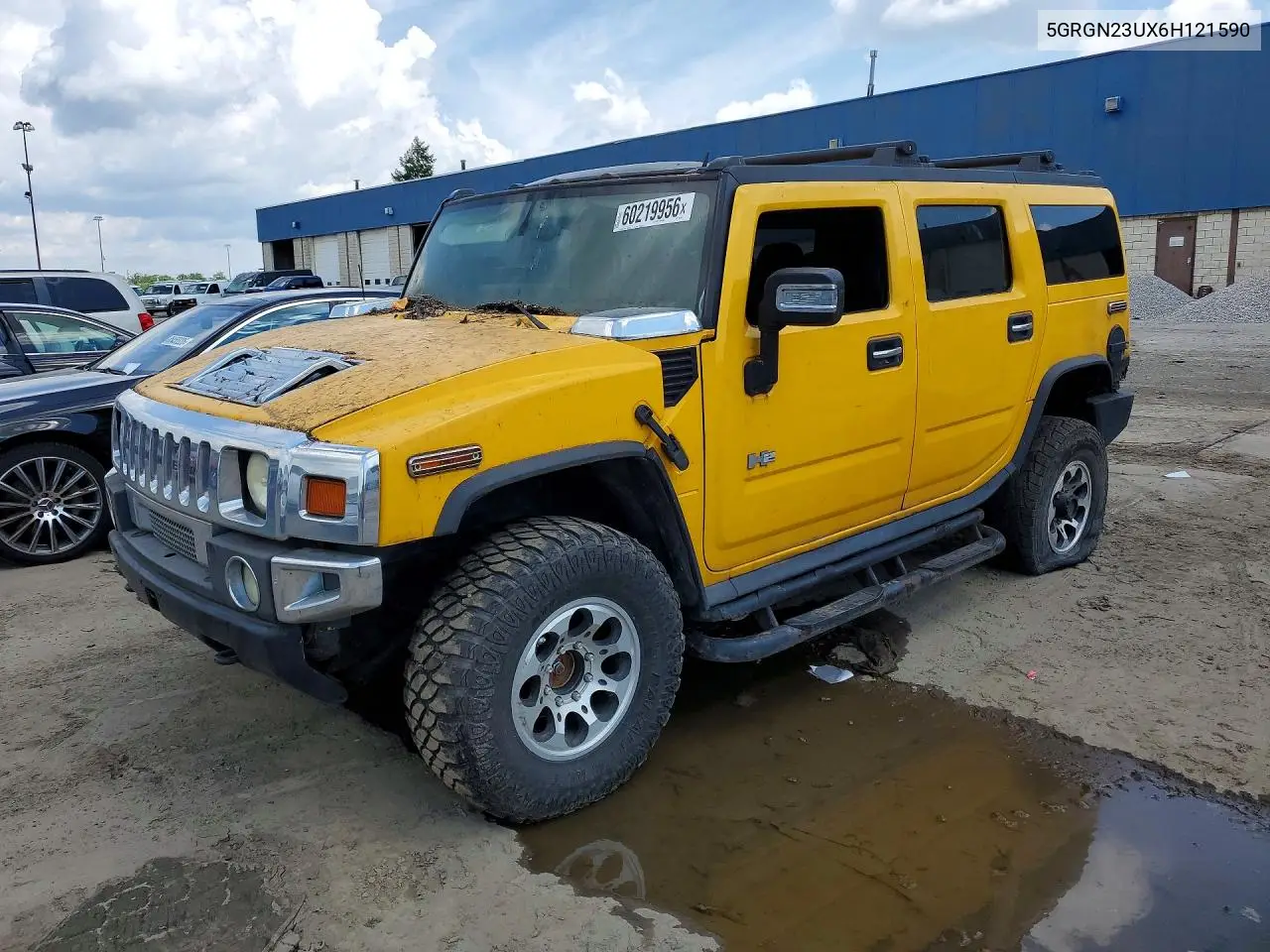 2006 Hummer H2 VIN: 5GRGN23UX6H121590 Lot: 60219956