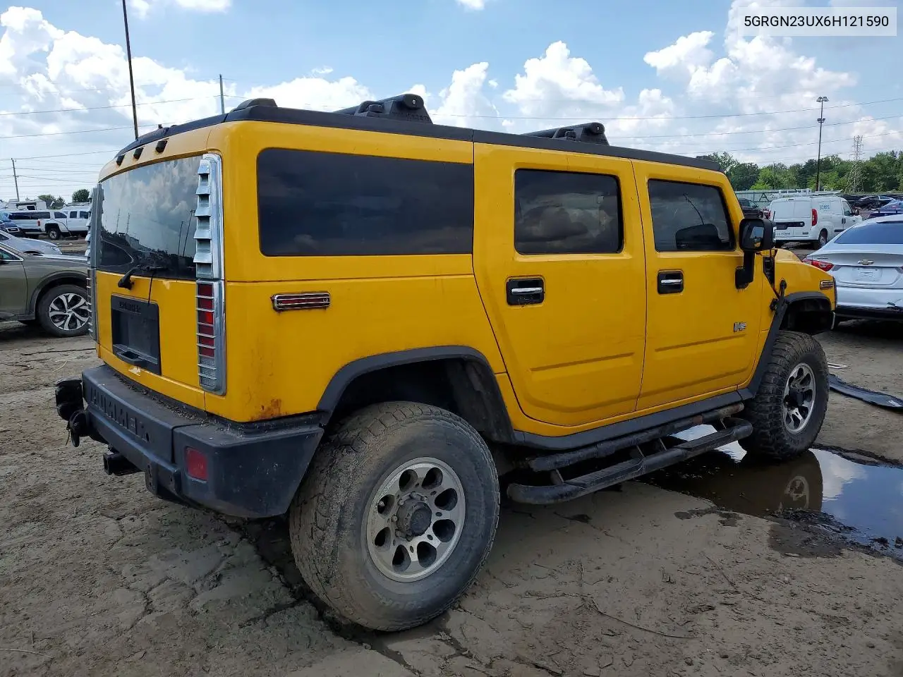 2006 Hummer H2 VIN: 5GRGN23UX6H121590 Lot: 60219956